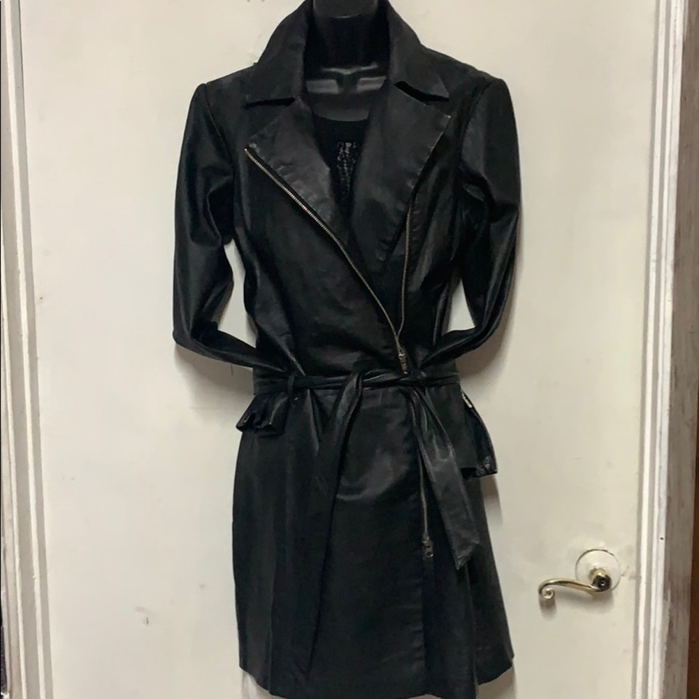Amazing Newport News Black Leather Coat